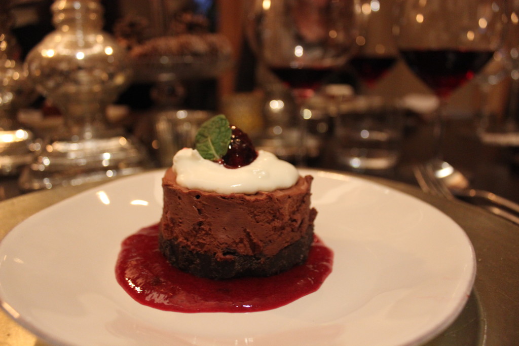 chocolate dessert, wine pairing dinner | Wander & Wine