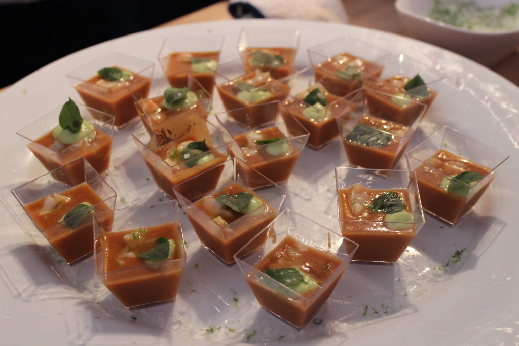 Shrimp Gazpacho at PBFW | Wander & Wine