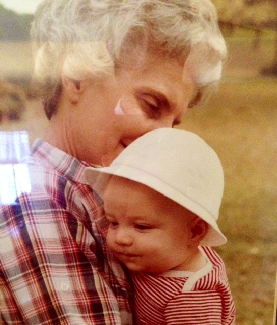 Baby Nat Gunter with his grandma 