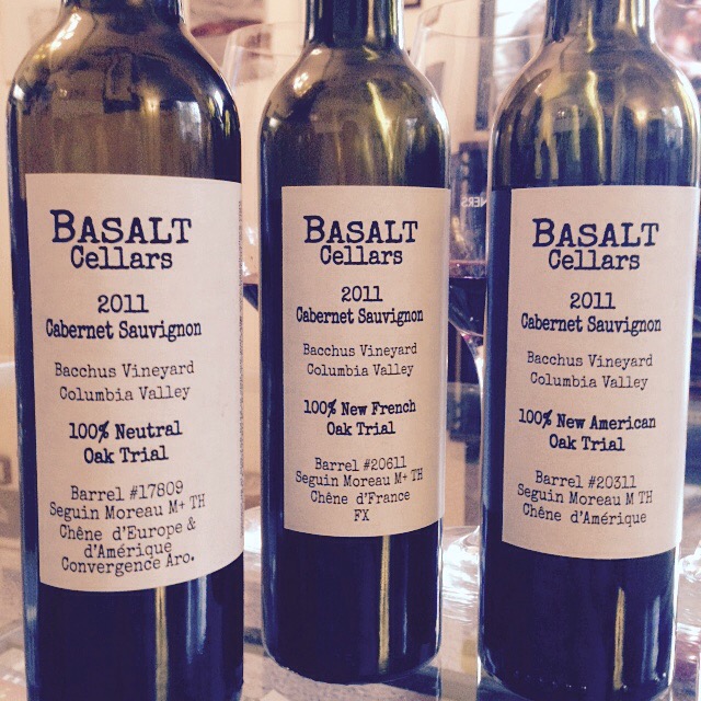 Basalt Cellars oak trio | Wander & Wine