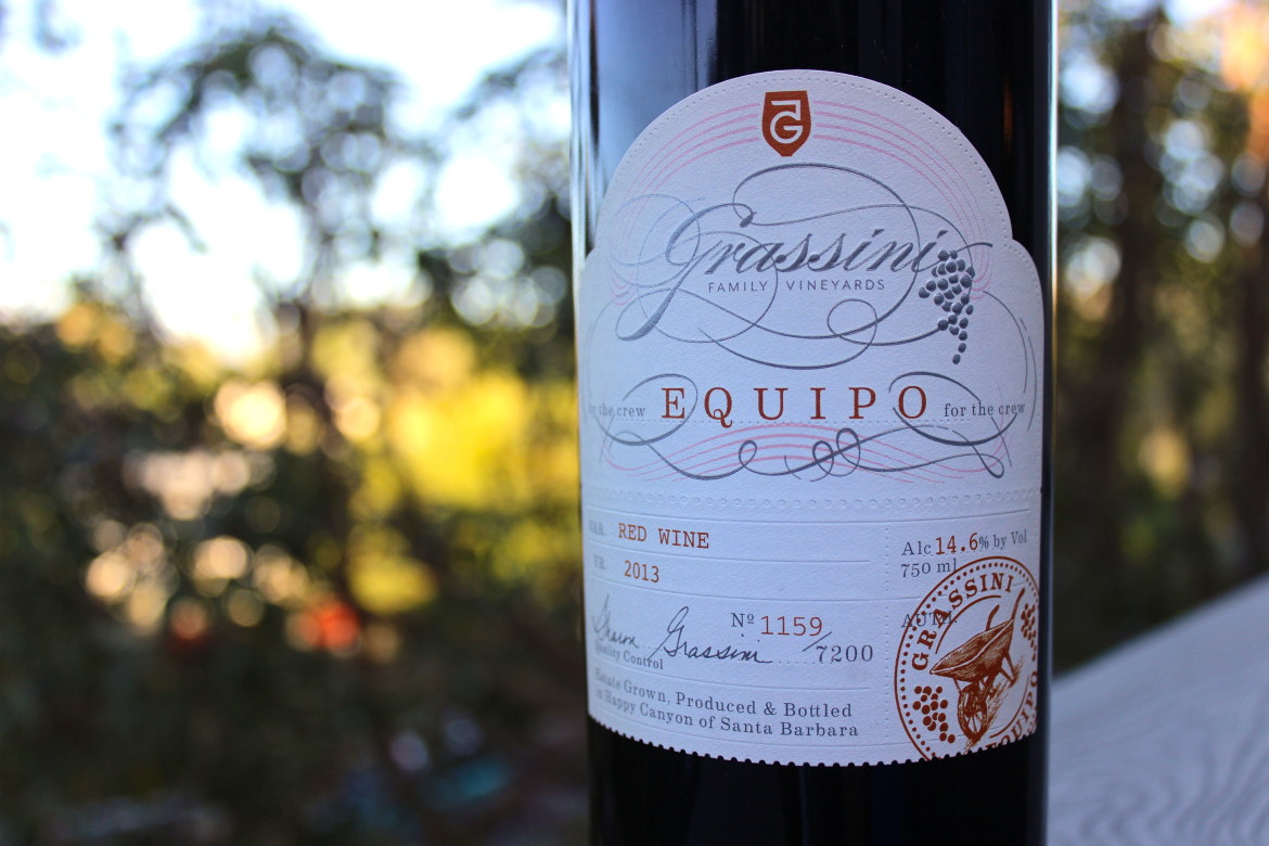 Grassini Family Vineyards' Equipo Wine | Wander & Wine