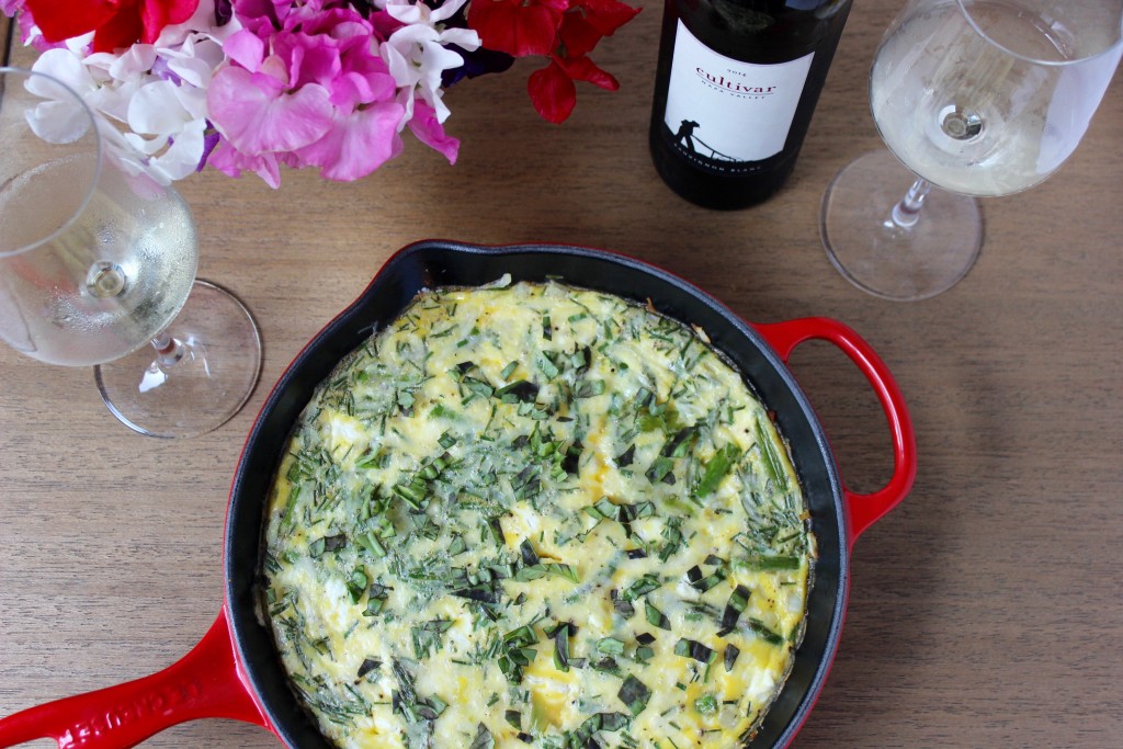 Spring Green Frittata Wine Pairing with Cultivar Sauvignon Blanc | Wander & Wine