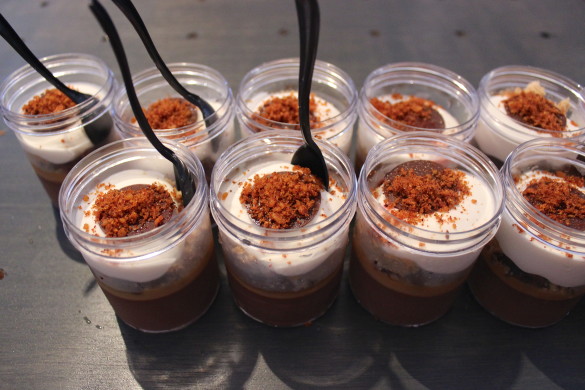 BBQ chip chocolate peanut butter trifle